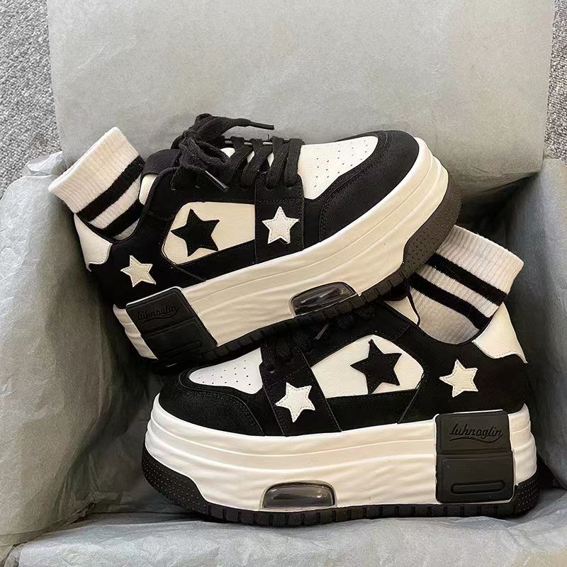 Star Chunky High Heel Sneakers Juneptune star-chunky-high-heel-sneakers-juneptune