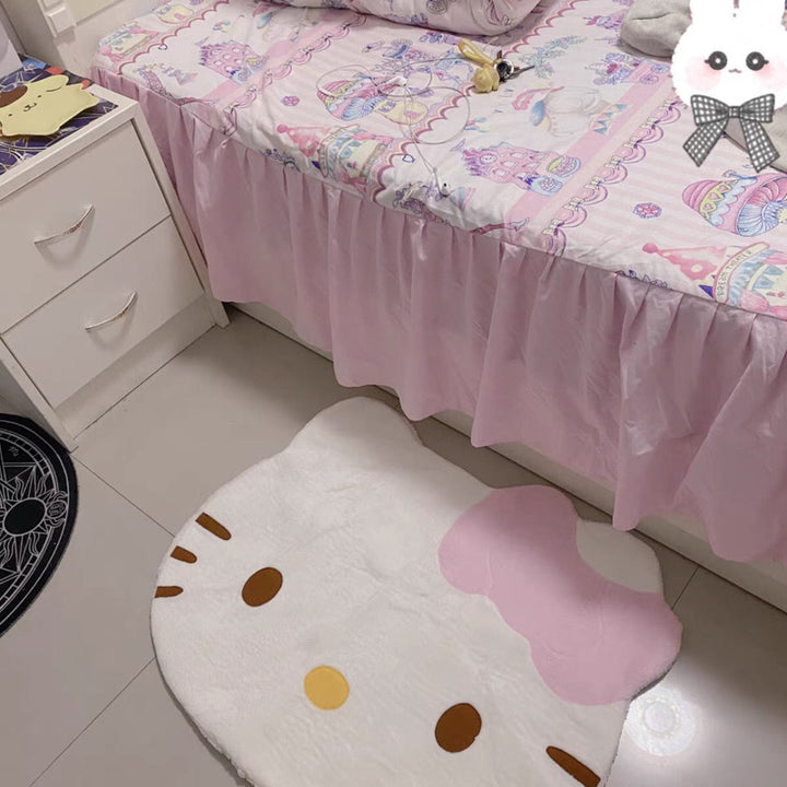 Sanrio Kawaii Hello Kitty Soft Carpet Rug - Juneptune