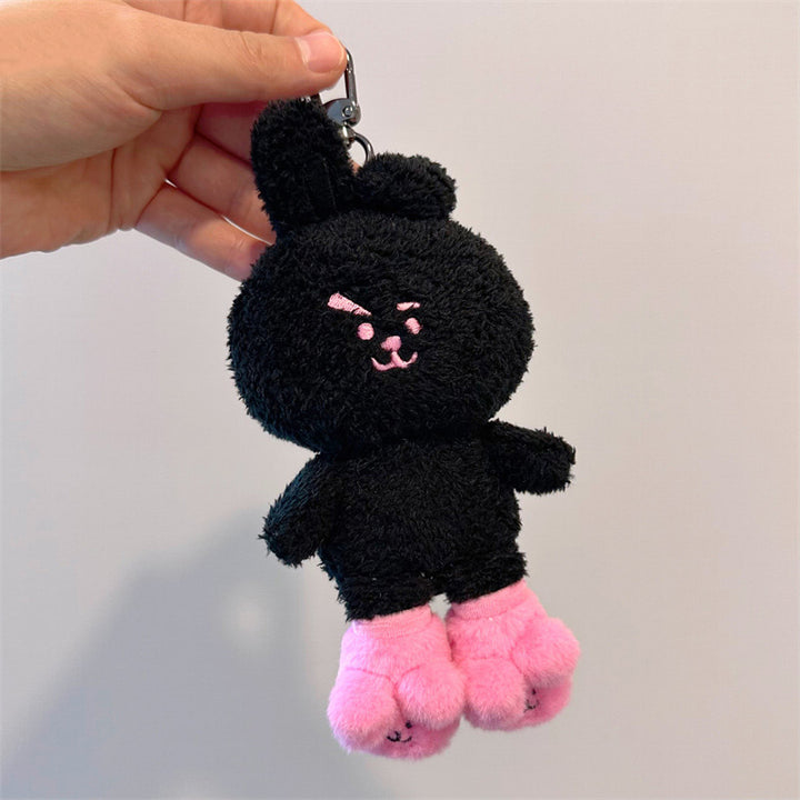 KPOP BT21 BTS Cooky Black Plush Keychain Limited Edition - Juneptune