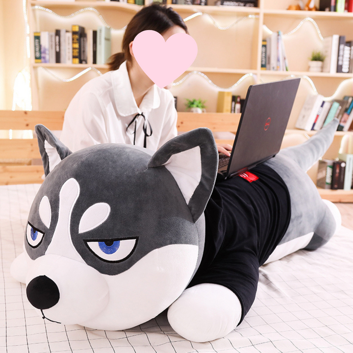 Cute Dressed Husky Oversized Plush Toy - Juneptune