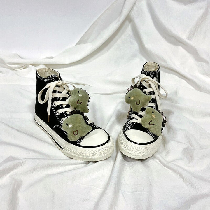 Kawaii Dinosaur High Top Shoes - Juneptune