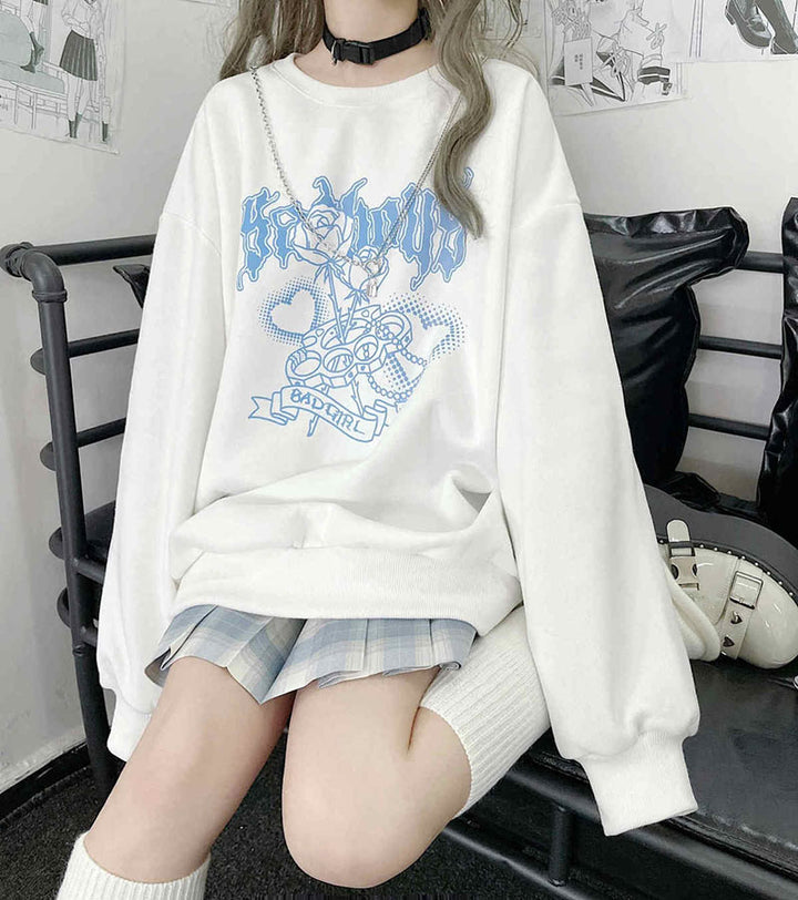 Harajuku White Sweater - Juneptune