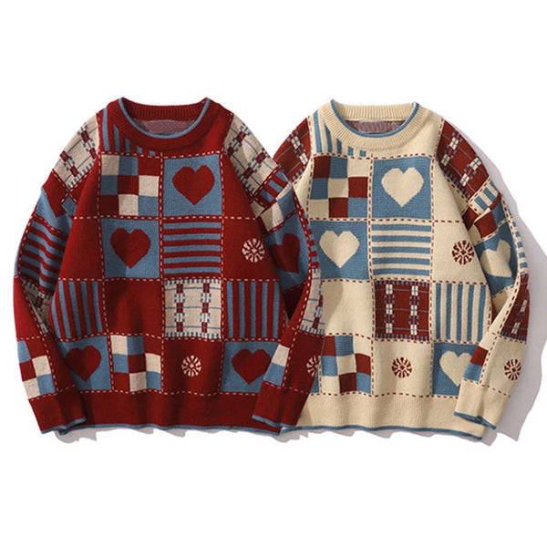 Patchwork Wonderland Knit Sweater