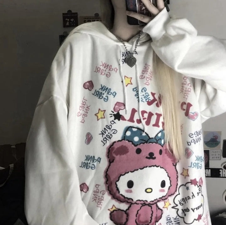 Sanrio Hello Kitty Oversized Hoodie - Juneptune