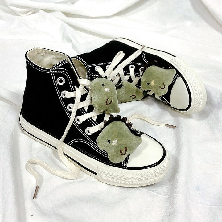 Kawaii Dinosaur High Top Shoes - Juneptune