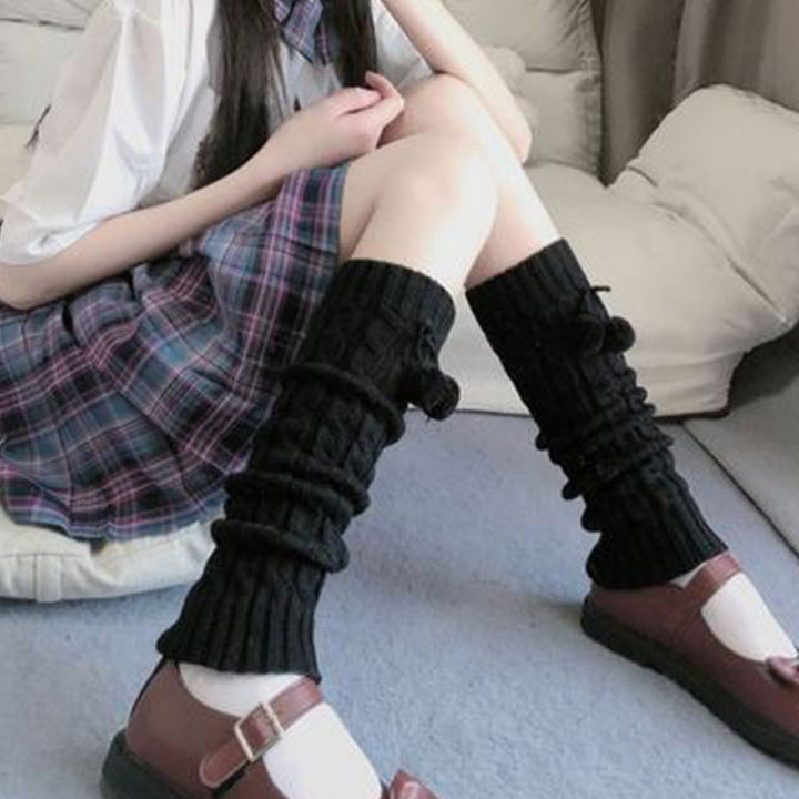 Kawaii Knitted Leg Warmers - Juneptune
