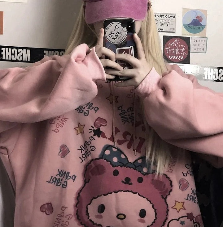 Sanrio Hello Kitty Oversized Hoodie - Juneptune