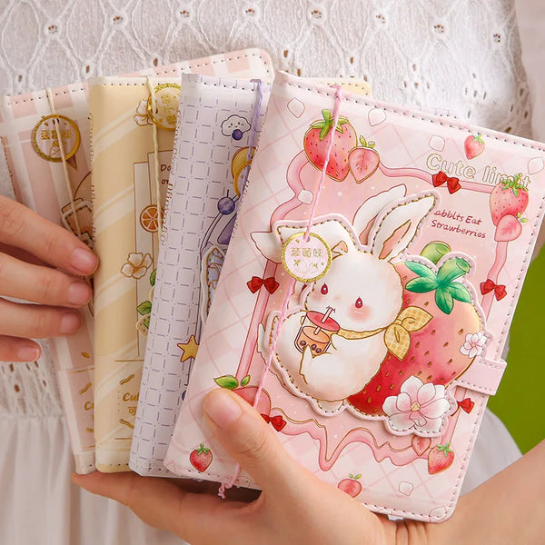 Kawaii Magnetic Closure Animal Journals