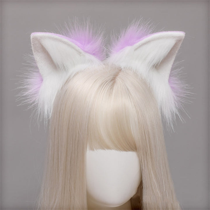 Kawaii Colorful Fluffy Cat Ears - Juneptune