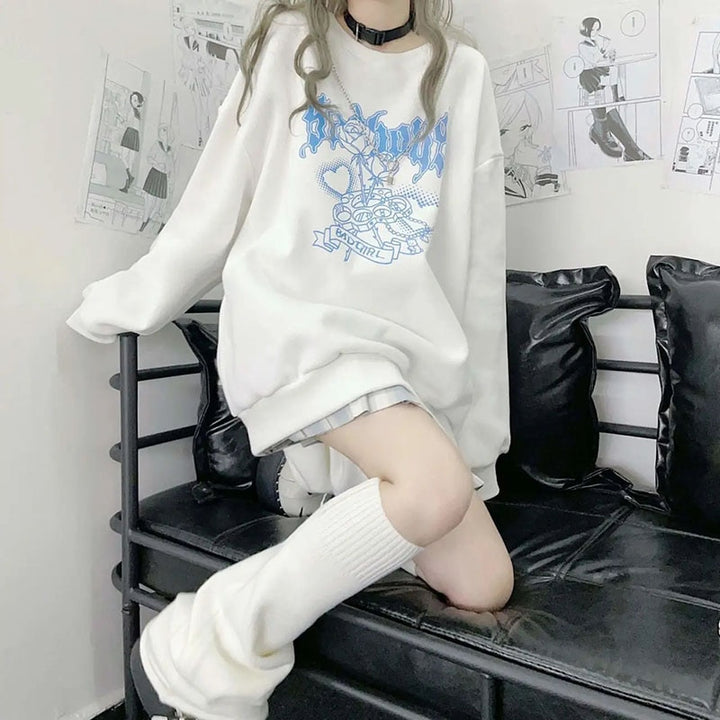 Harajuku White Sweater - Juneptune