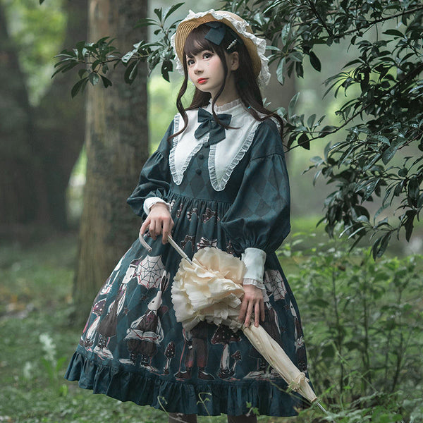 Vintage Lolita Lace Dress - Juneptune