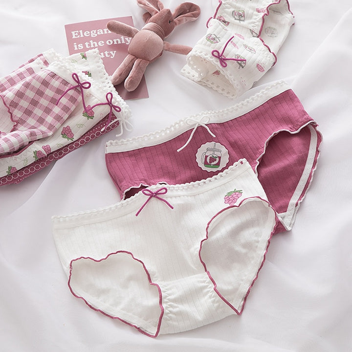 Kawaii Grape Cotton Underwear - Juneptune