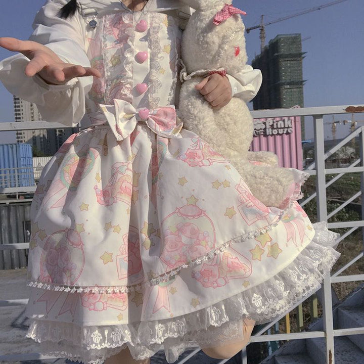 Sweet Lolita Kawaii Lace Dress - Juneptune