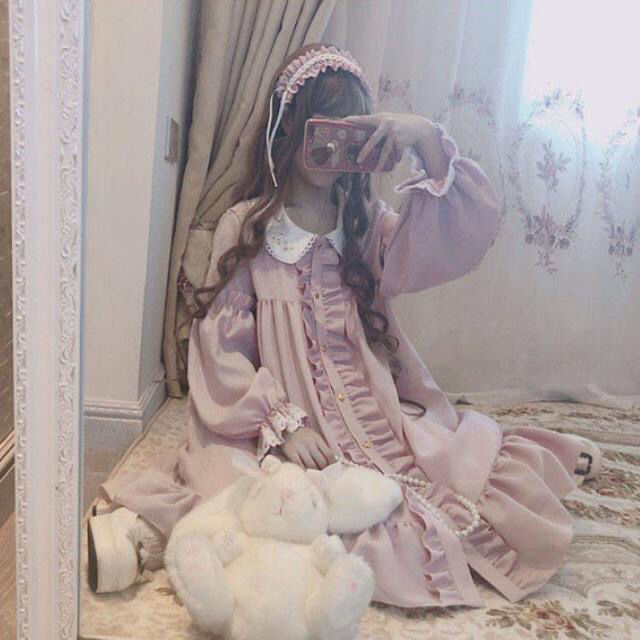 Sweet Lolita Pink Maid Dress - Juneptune
