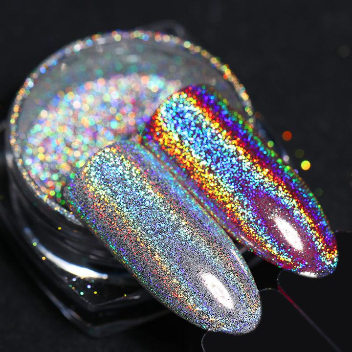 Colorful Glitter Nail Pigment - Juneptune