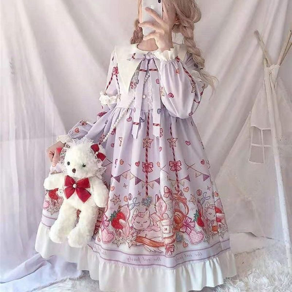 Sweet Lolita Colorful Dress - Juneptune