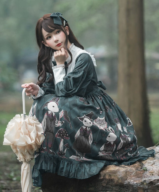 Vintage Lolita Lace Dress - Juneptune