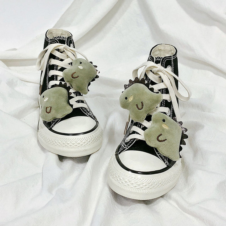 Kawaii Dinosaur High Top Shoes - Juneptune