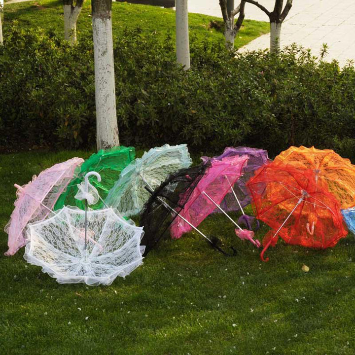 Kawaii Lolita Cotton Lace Umbrella - Juneptune