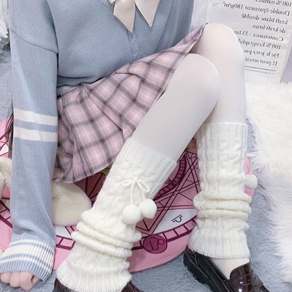 Kawaii Knitted Leg Warmers - Juneptune