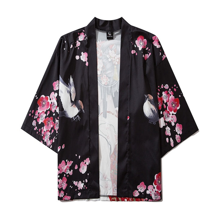 Streetwear Japanese Print Kimono - Juneptune