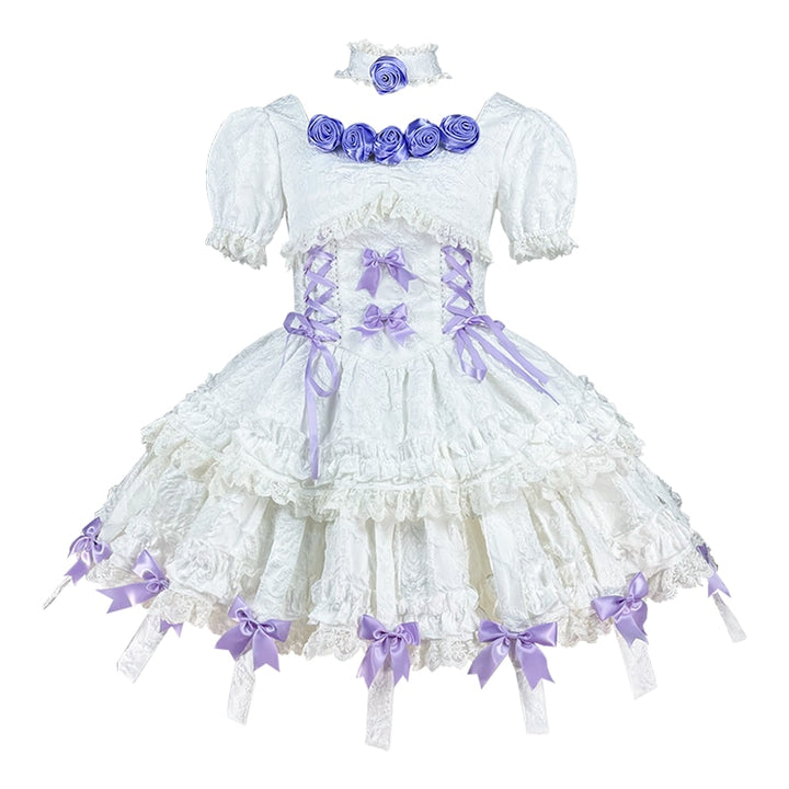 Sweet Lolita Purple Lace Dress - Juneptune