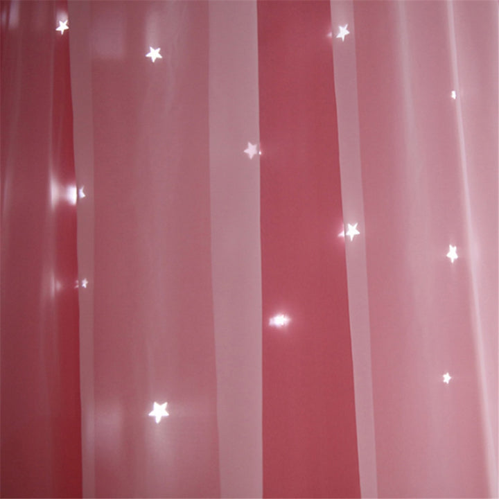 Double Layer Star Princess Curtains - Juneptune