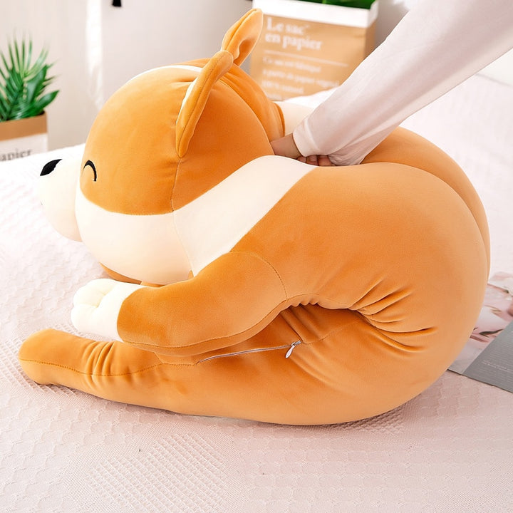 Oversized Cute Corgi Dog Plush Toy - Juneptune