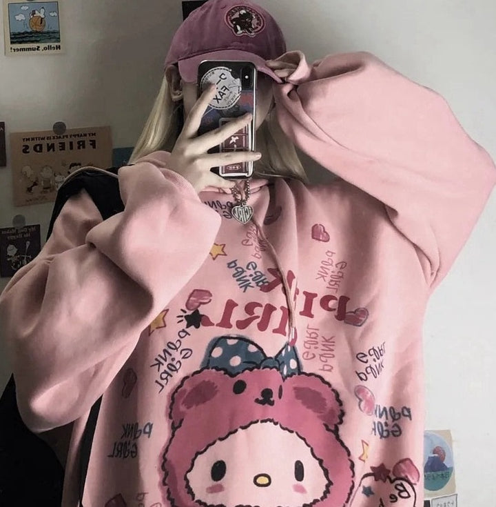 Sanrio Hello Kitty Oversized Hoodie - Juneptune