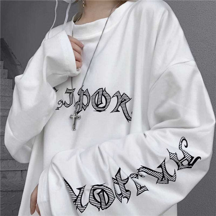 Harajuku Horror Graphic Sweatshirt - Juneptune