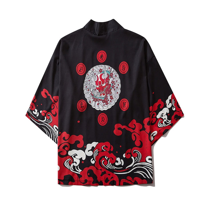 Streetwear Japanese Print Kimono - Juneptune