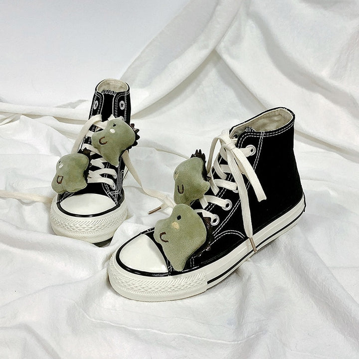 Kawaii Dinosaur High Top Shoes - Juneptune