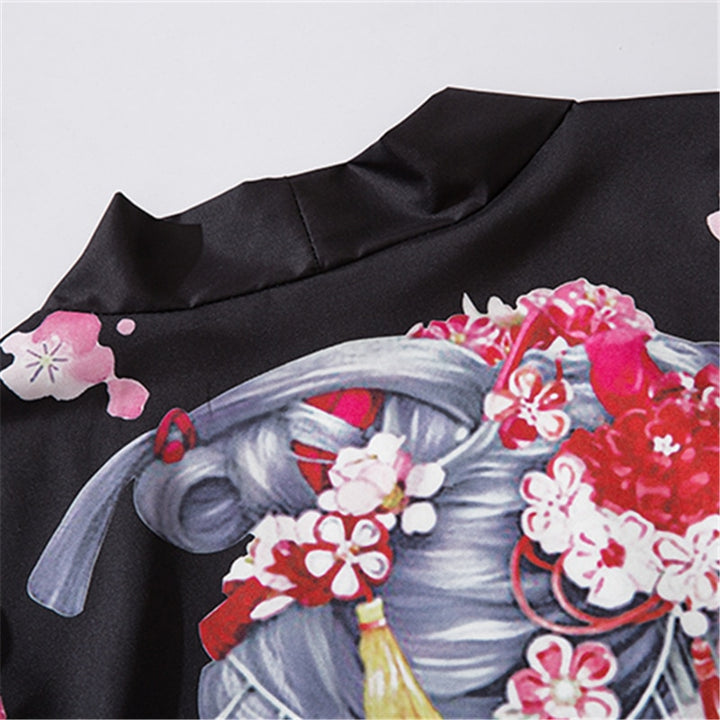 Streetwear Japanese Print Kimono - Juneptune