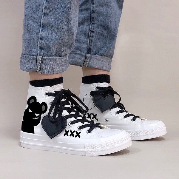 Gothic Bear High Top Shoes - Juneptune