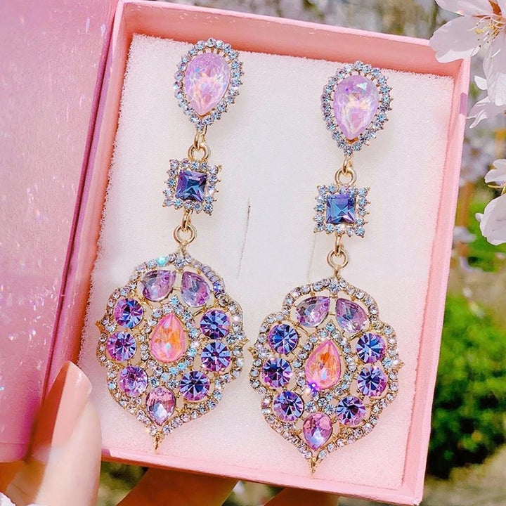 Y2K Korean Inspired Purple Earrings - Juneptune