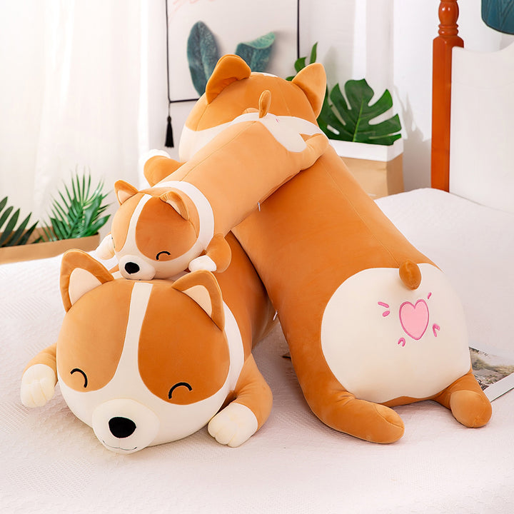 Oversized Cute Corgi Dog Plush Toy - Juneptune