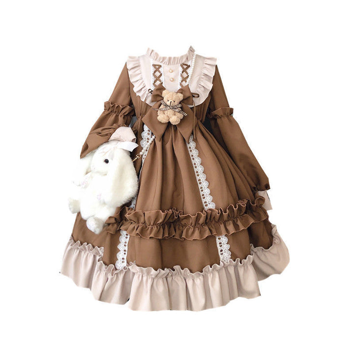 Sweet Lolita Brown Maid Dress - Juneptune