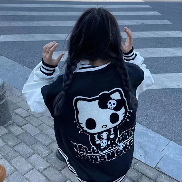 Gothic Sanrio Hello Kitty Jacket - Juneptune