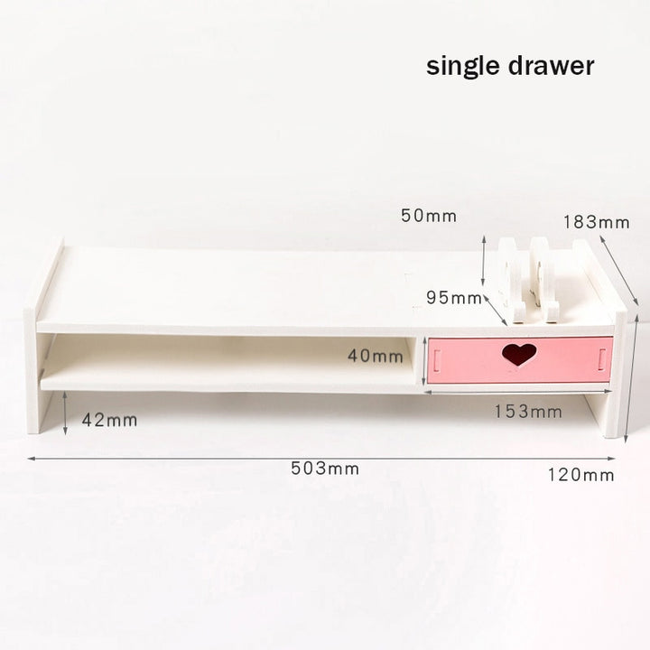 Kawaii Pink Heart Storage Rack - Juneptune