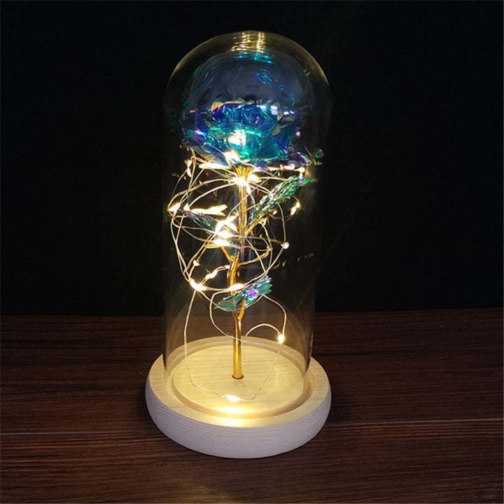 Valentines Day Gift Glass Rose LED Light - Juneptune