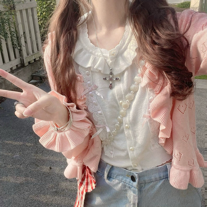 Sweet Ruffles Cardigan – Juneptune