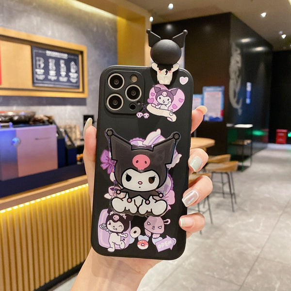 Sanrio Kuromi Samsung Case With Grip - Juneptune