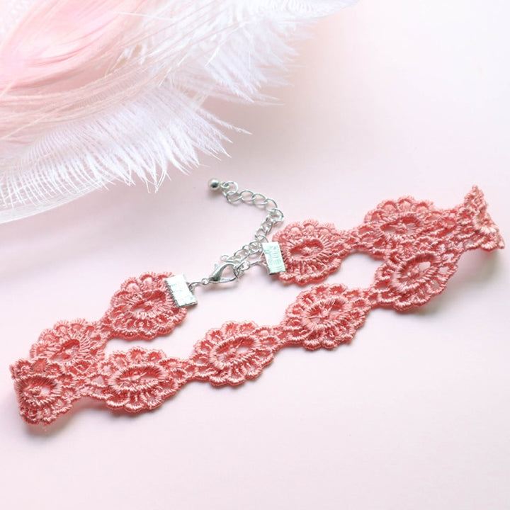 Kawaii Peach Pink Choker Necklace - Juneptune