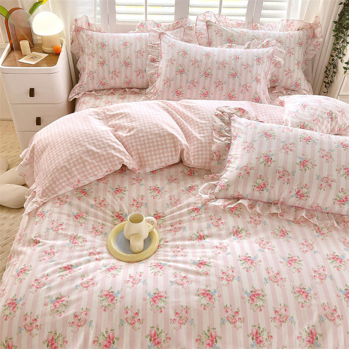 Coquette Princess Duvet Cover With Ruffles - Juneptune