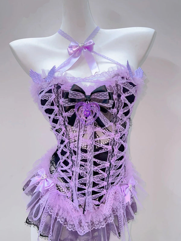 Lavender Enchantress Gothic Corset Top