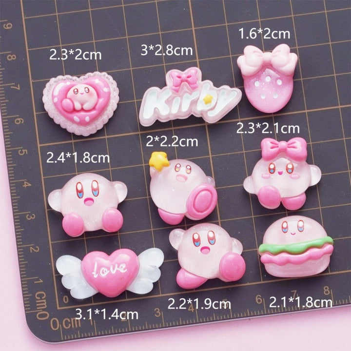 Kawaii Kirby DIY Nail Charms - Juneptune