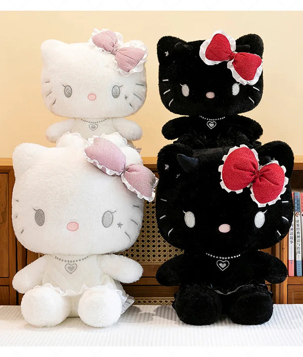 Black & White Hello Kitty Plush