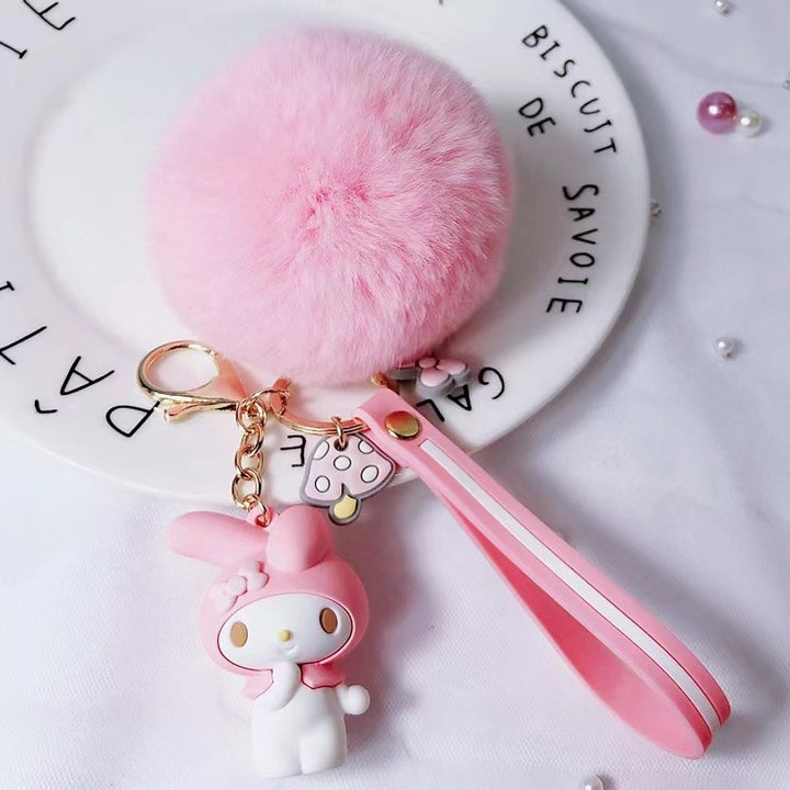 Sanrio Friends Fluffy Keychain - Juneptune