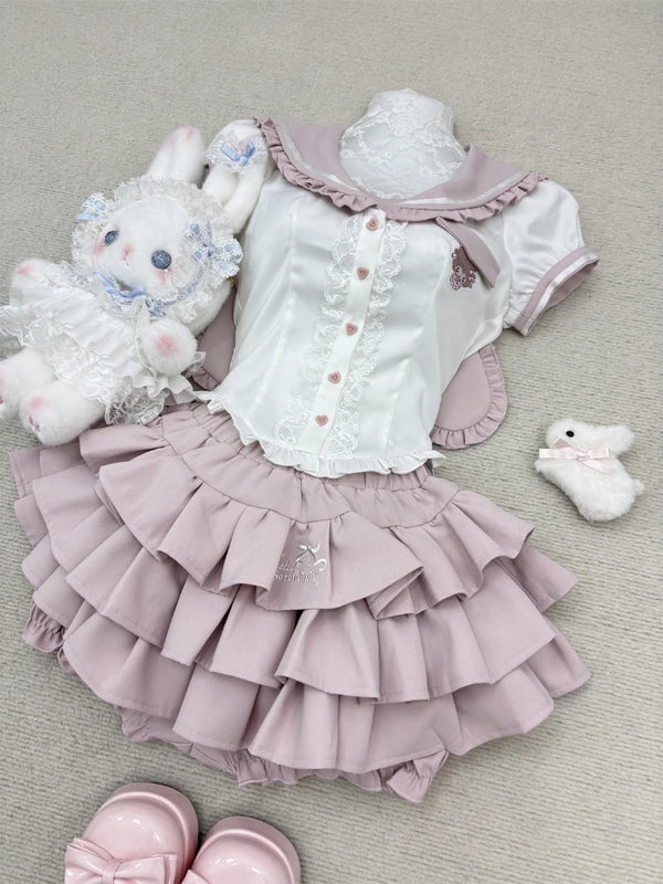 Lavender Frosting Ruffle Outfit Set