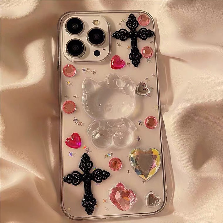 Sanrio Hello Kitty Rhinestones iPhone Case - Juneptune